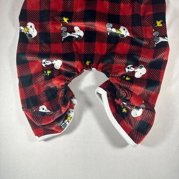 Snoopy Peanuts Dog Pajamas red and black plaid Berkshire Pet collection Medium - Picture 4 of 11